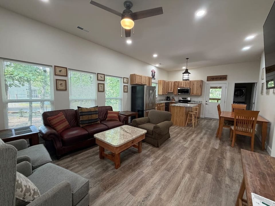 Spacious living room with elegant furnishings