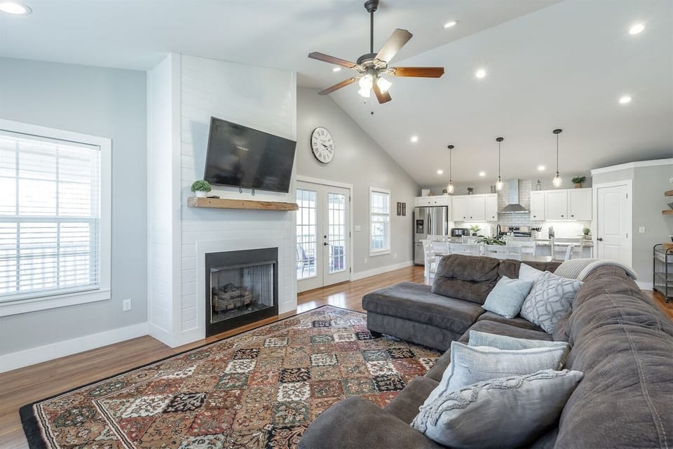 Magnolia - upstairs open concept living room and kitchen