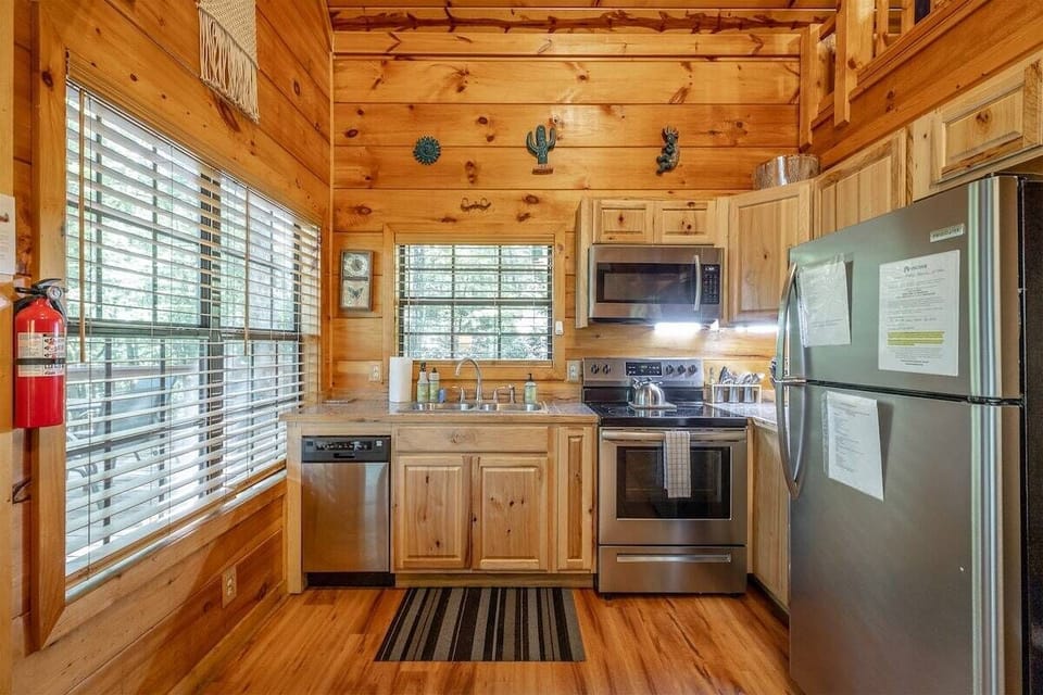 Fully stocked kitchen
