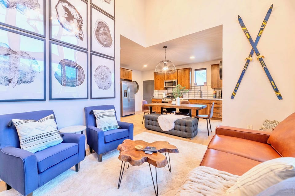 Warm, Inviting Living Space With Rustic Charm And Unique Decor