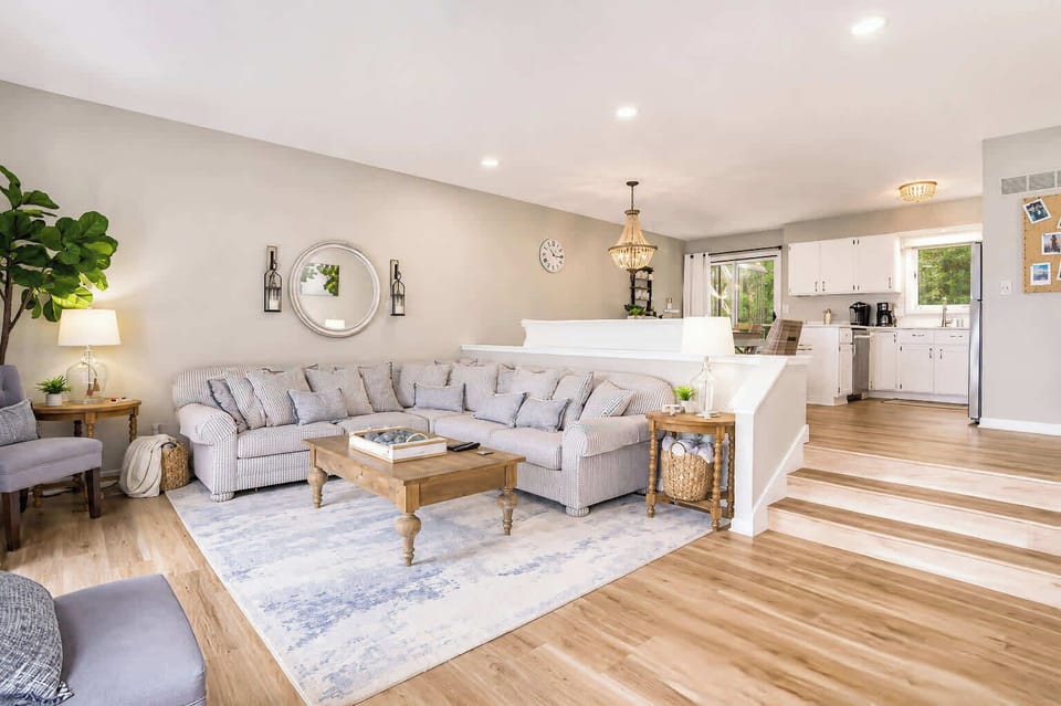 Open-concept living areas