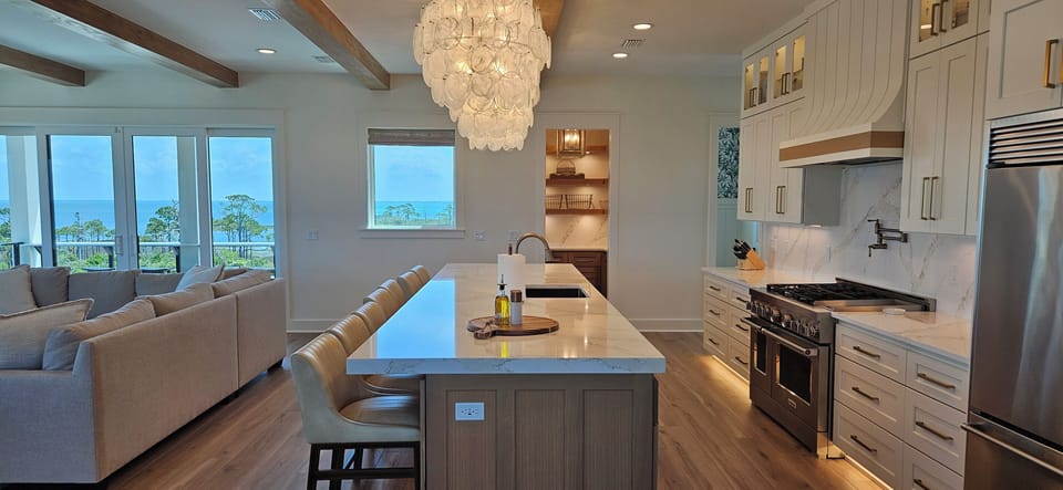 Kitchen Looking out the Bay Side