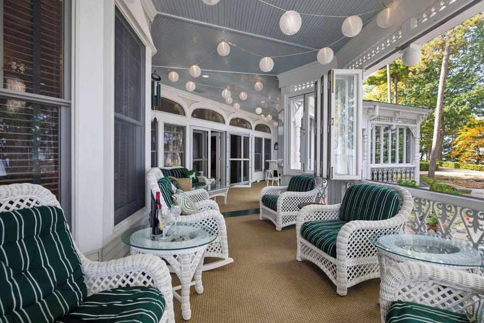 Plenty of seating on the porch