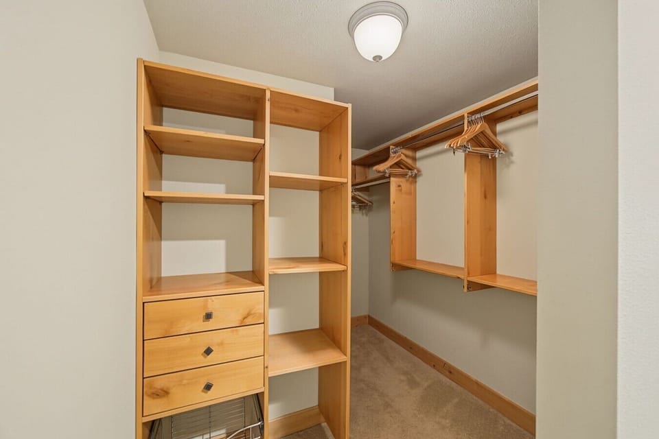 primary King bedroom and bathroom
