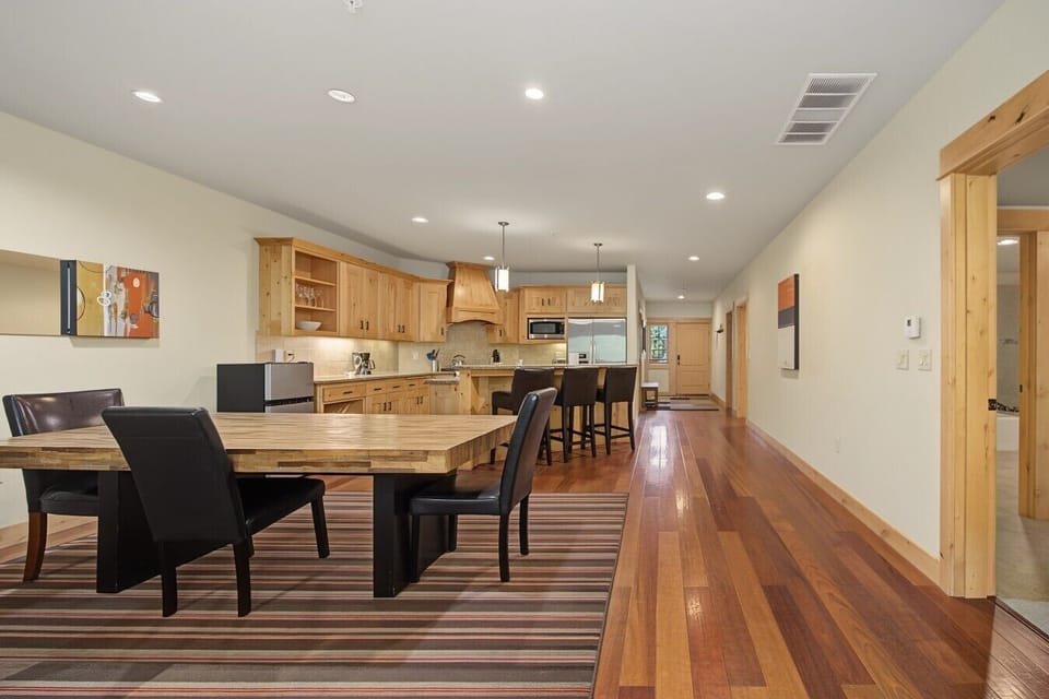 Dining to kitchen then hallway