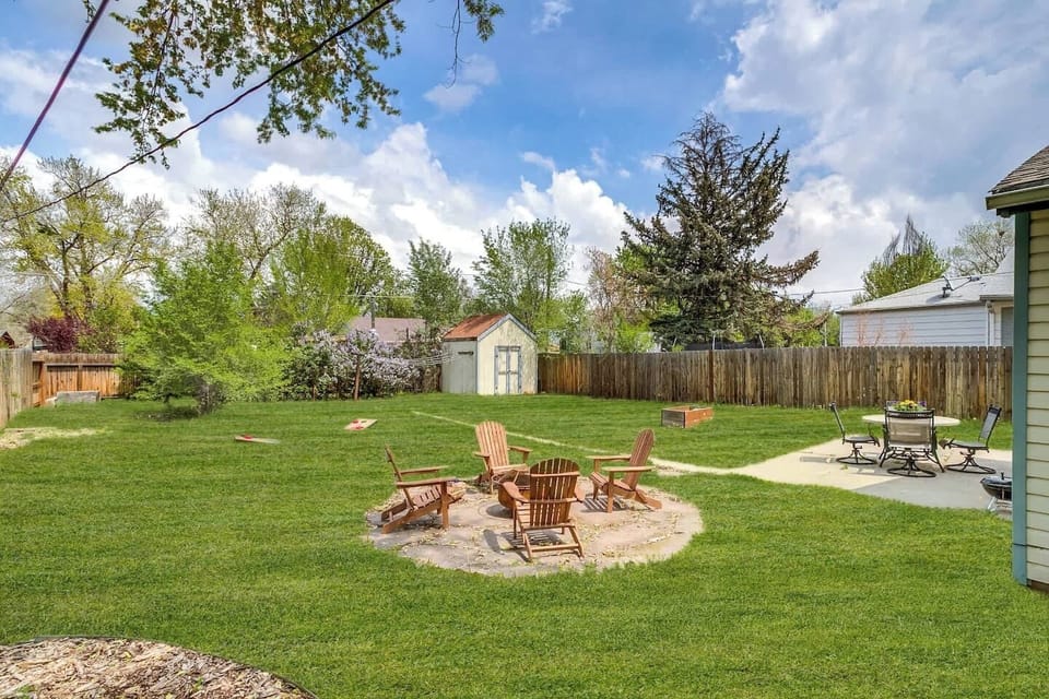 Enjoy our fenced in back yard where you can play all the yard games or just let the kids run around on a nice day!