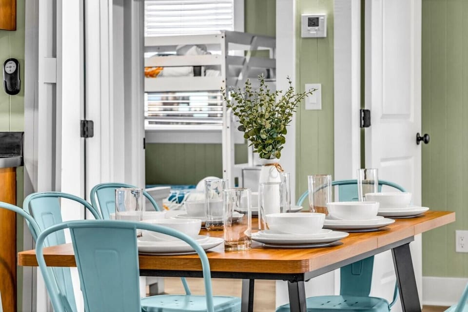 Set the table for a slow coastal morning with coffee, good food, and great company.
