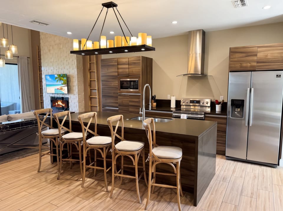 Enjoy cooking and gathering in the well-equipped kitchen