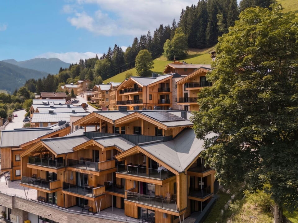 Balcony, Lumber, Eco Hotel, Mountain Village, Hotel, Resort, Siding, Alps