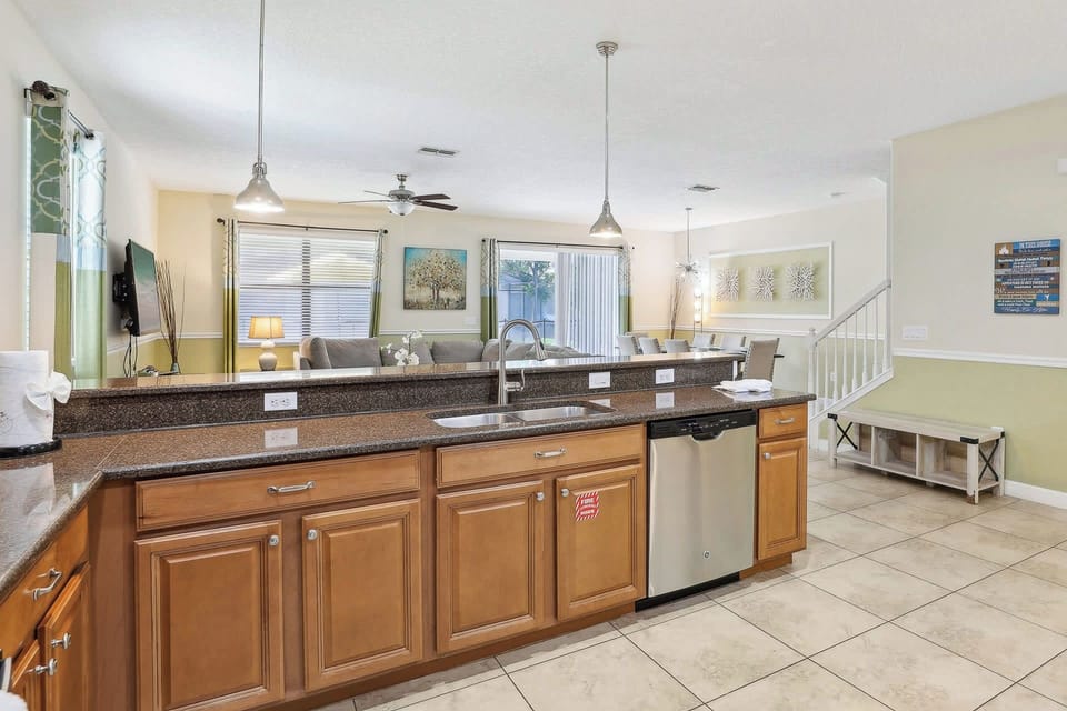 Family kitchen with plenty of cupboard space 