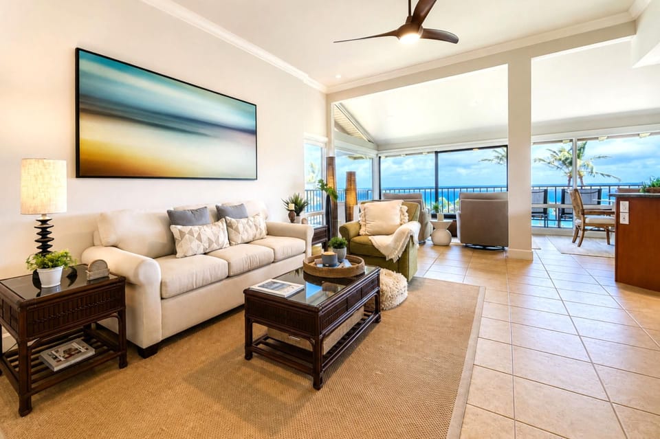 An in-residence washer and dryer stack in a hallway closet, letting you pack lighter and refresh beachwear during your stay.