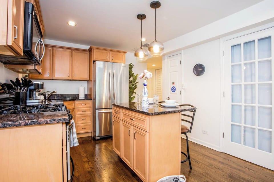 Fully equipped kitchen for all your cooking needs.