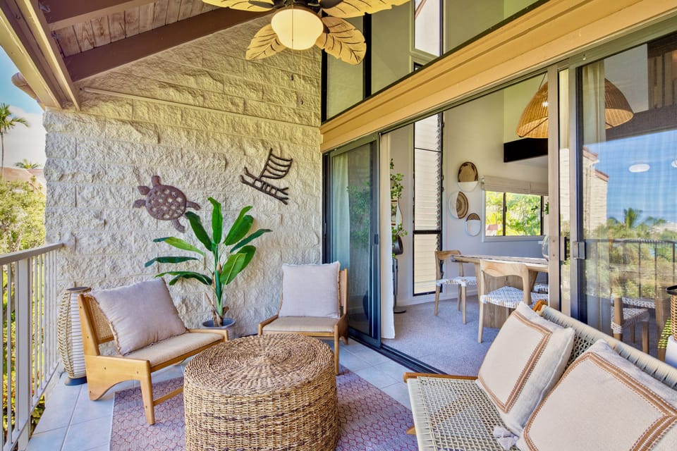 Thoughtful design and doors that slide open to the green.