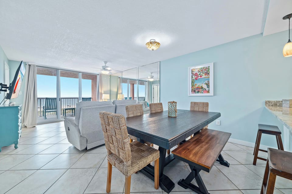 Dining and living area