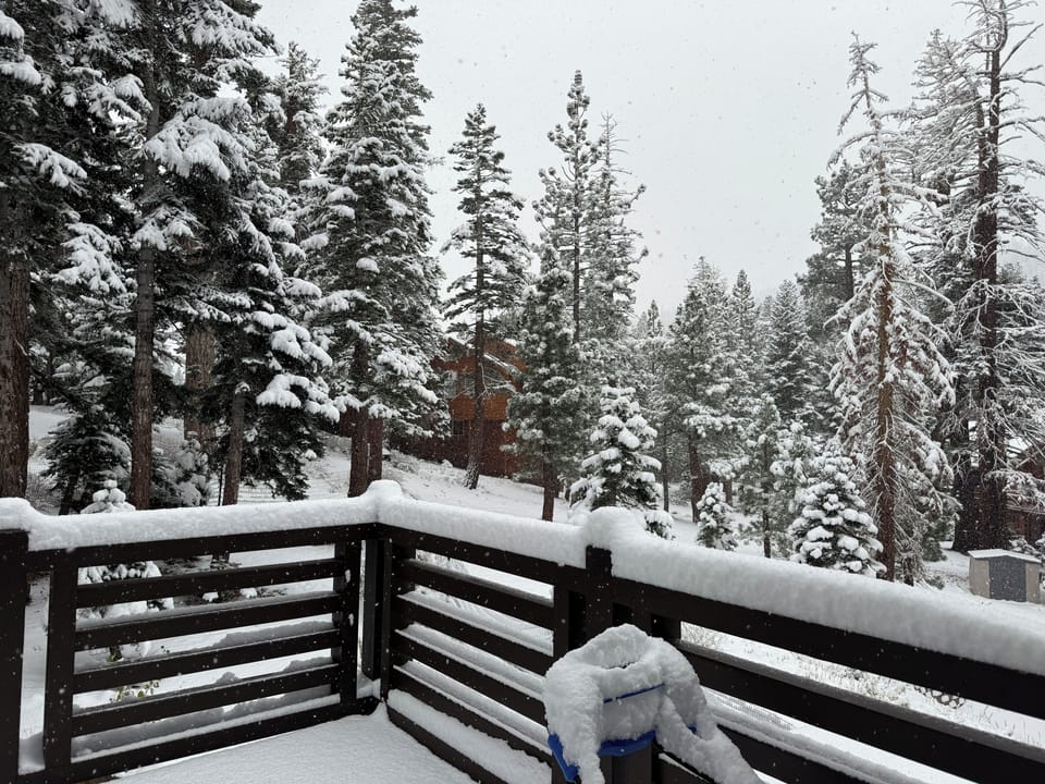View from deck off living room