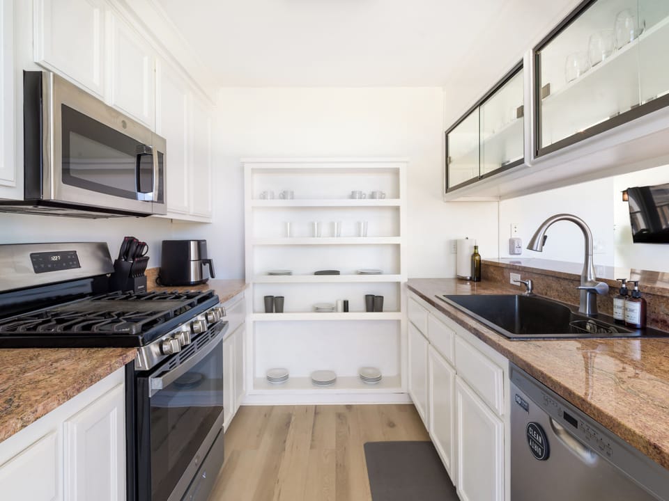 Kitchen comes stocked with everything you need