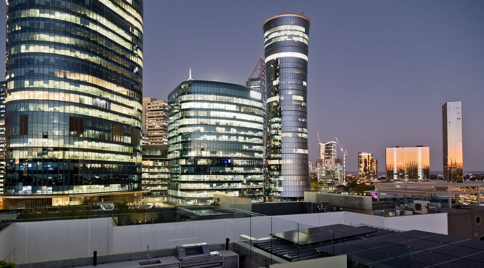 City scape from terrace