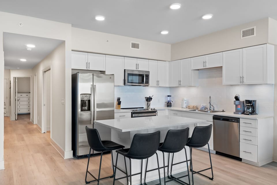 Kitchen With Additional Island Seating