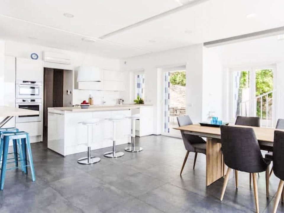 Furniture, Interior Design, Flooring, Floor, Ceiling, Room, Chair, Table, Apartment, Kitchen & Dining Room Table