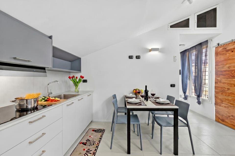 Kitchen and dining area