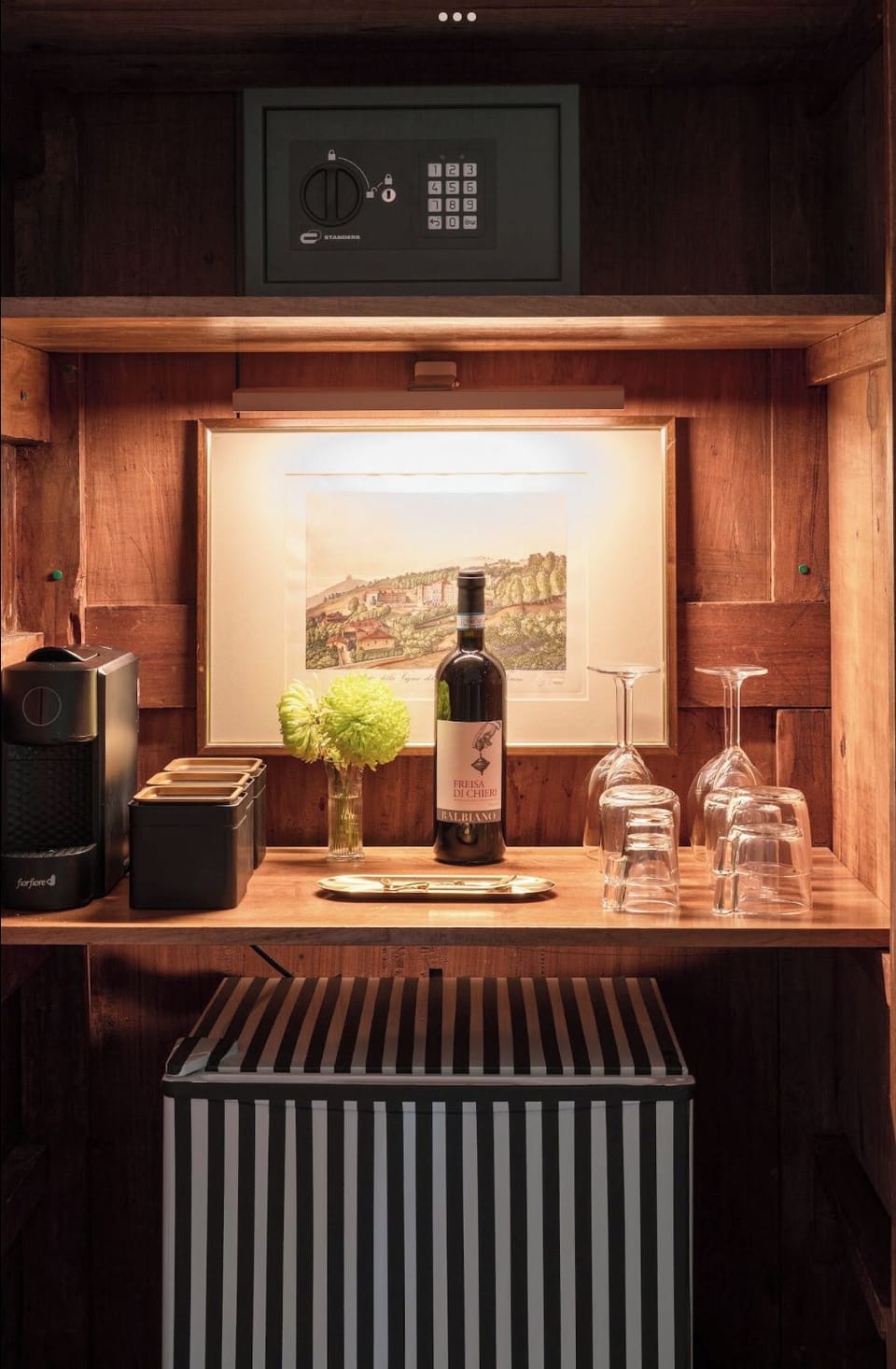 Coffee tea and mini bar in  living room