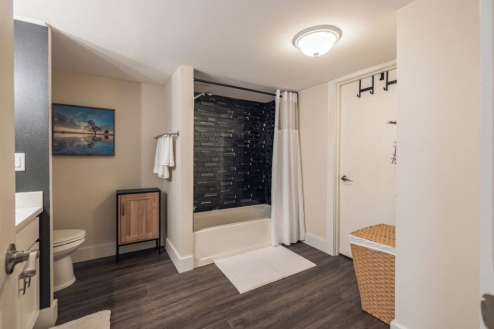Full bathroom with shower