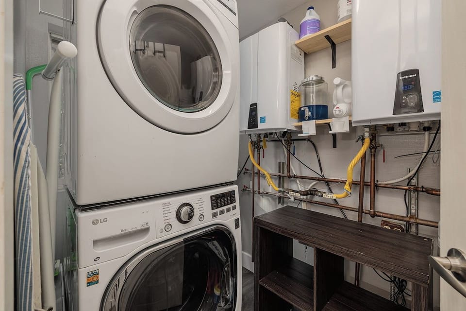 Washer and dryer