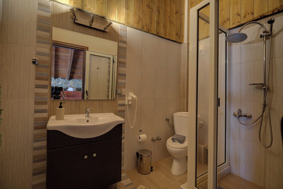 Bathroom fitted with shower
