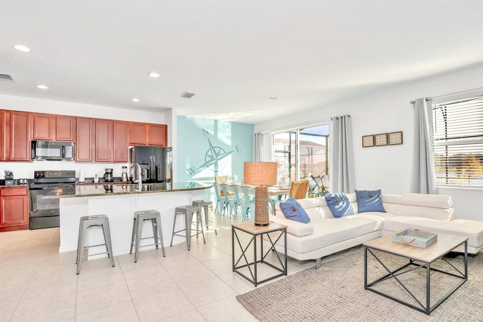Open concept layout