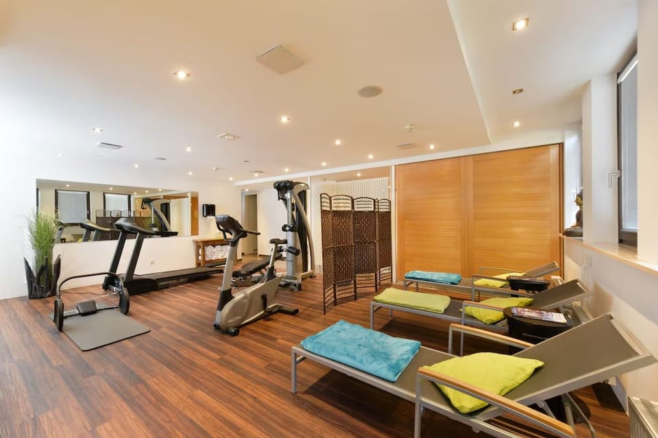 Keep moving comfortably with cardio and weights in one space.