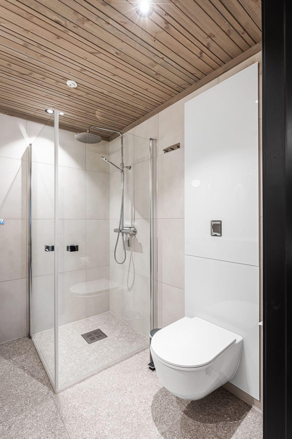 Bathroom with premium rain shower