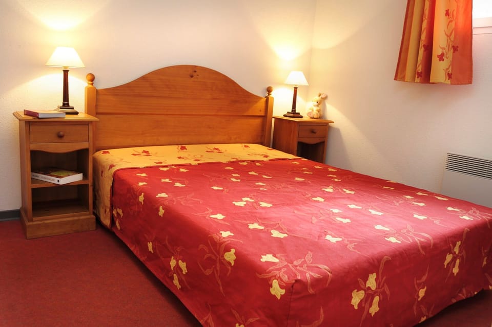 The main bedroom, tucked away from the rest of the apartment.