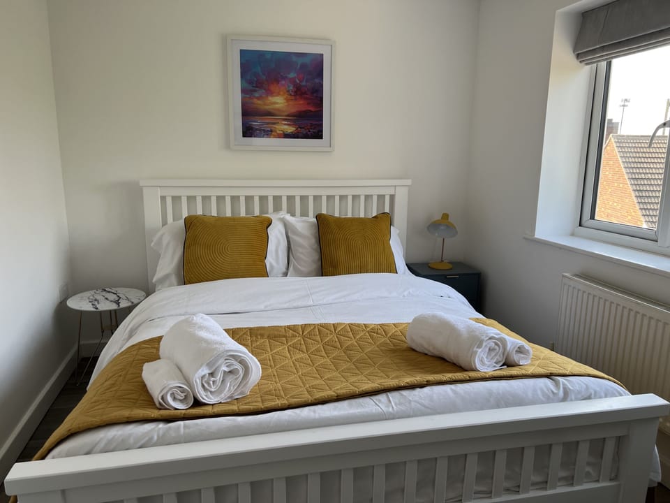 Master bedroom with double bed