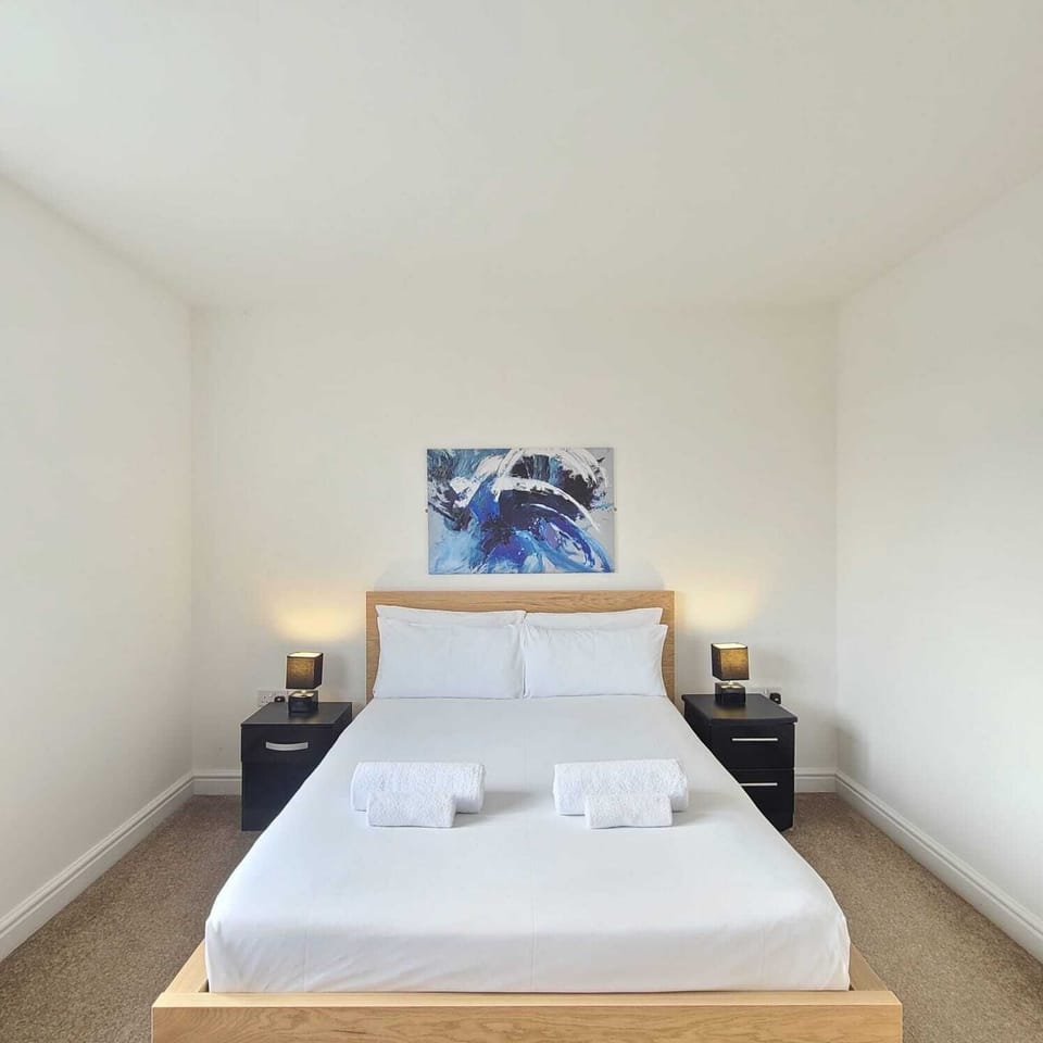 Master bedroom with king bed