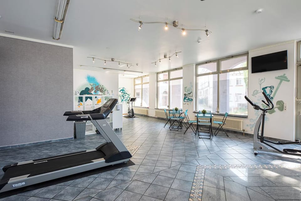 Stretch out and train comfortably with plenty of open space.