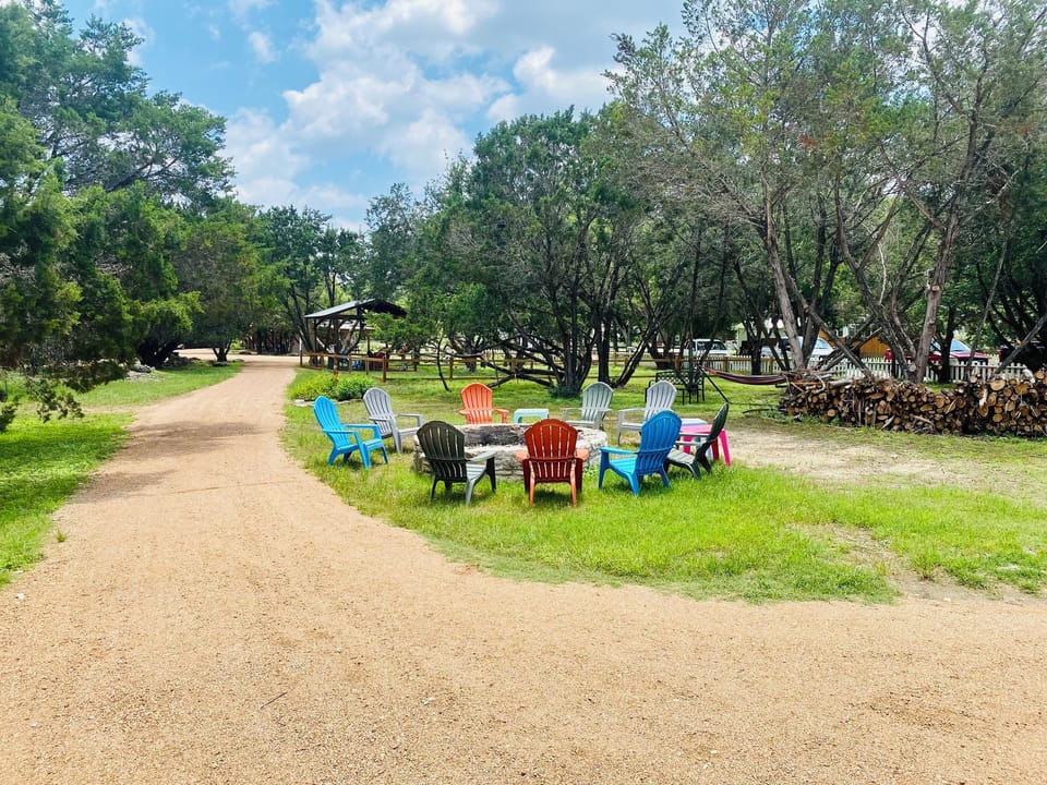 Shared fire pit, subject to burn bans