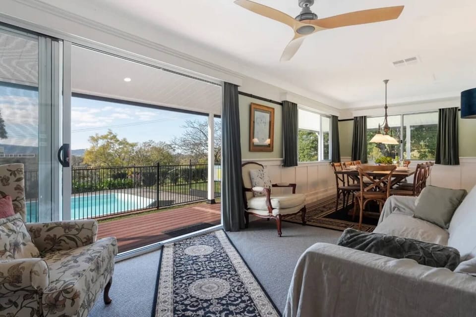 Generous dining space for eight guests, perfect for memorable meals with family and friends.