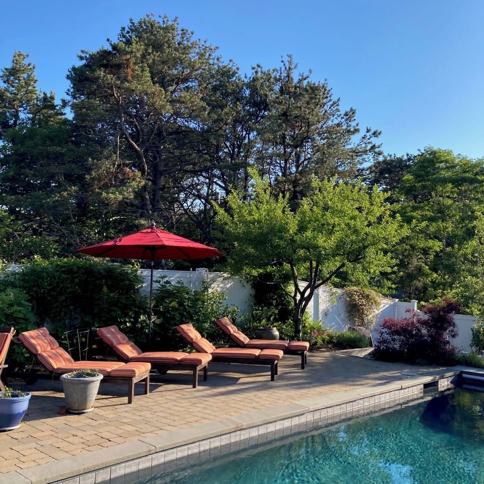 Your plans for the day - relaxing by the pool and hot tub. 