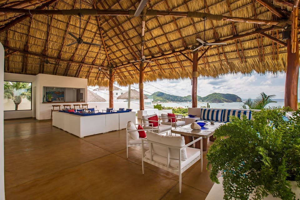 Main Terrace including bar. 