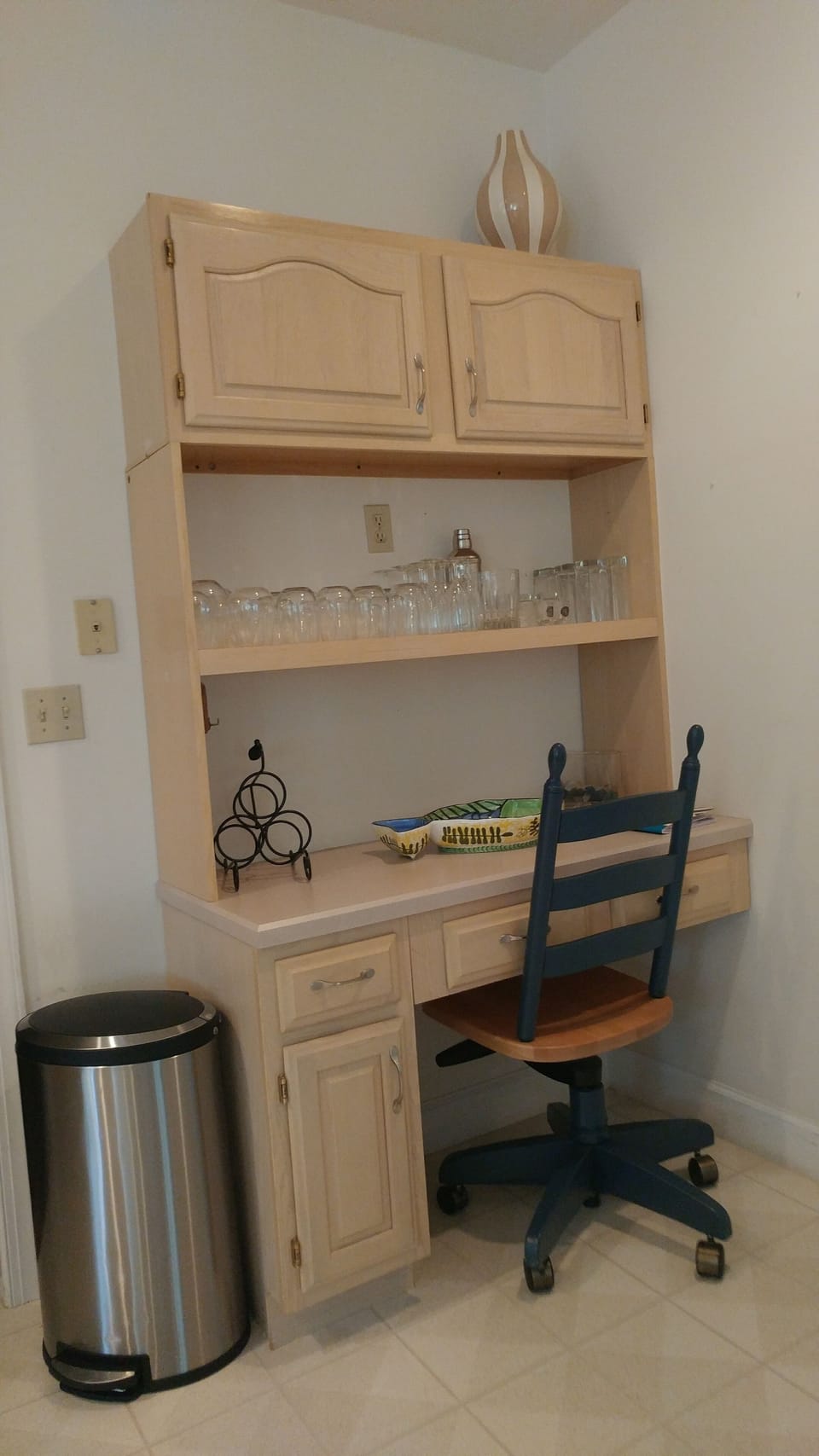 Work space in kitchen.