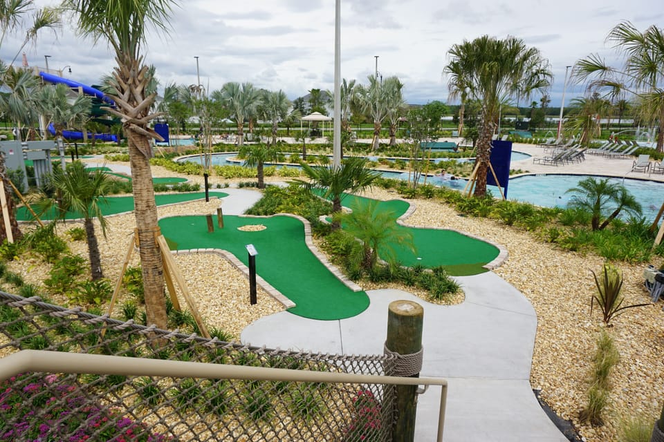 Mini golf at The Hideaway Club
