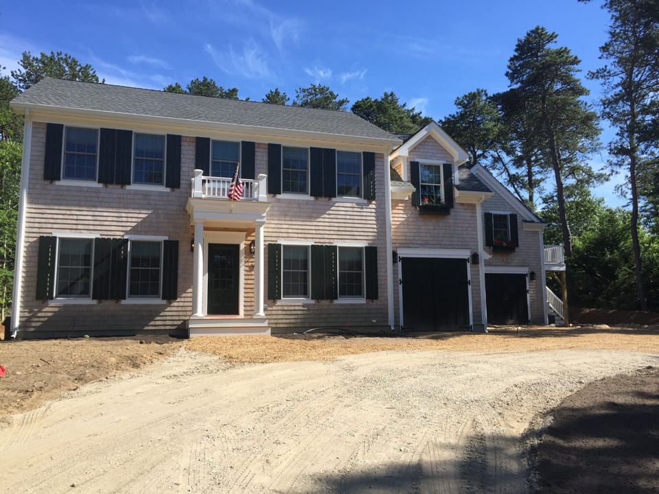 Front exterior (before landscaping was completed)