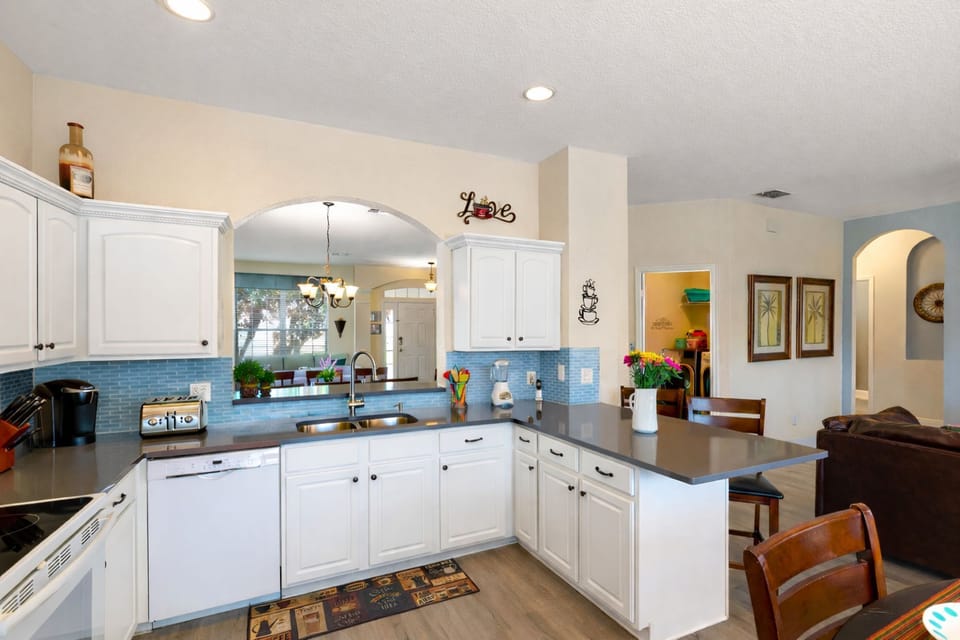 You'll have everything you need to cook a feast in the large, open kitchen