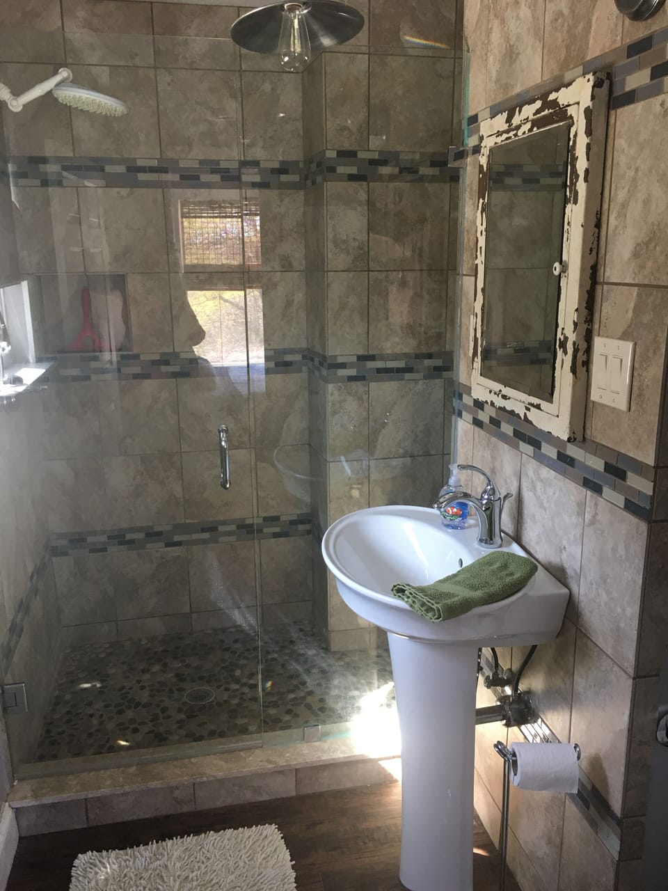 Large shower in master bath!room!