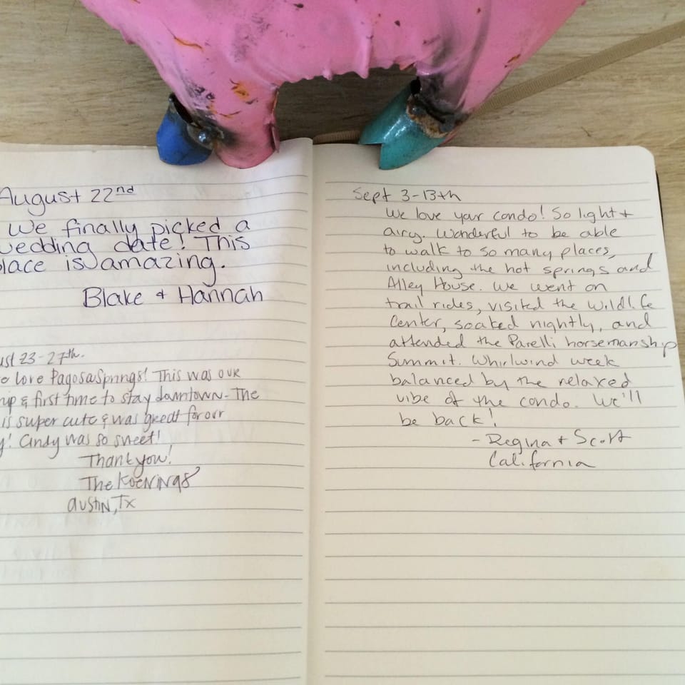 Our guest love it here.  You will too!  Come see what the fuss is about.
