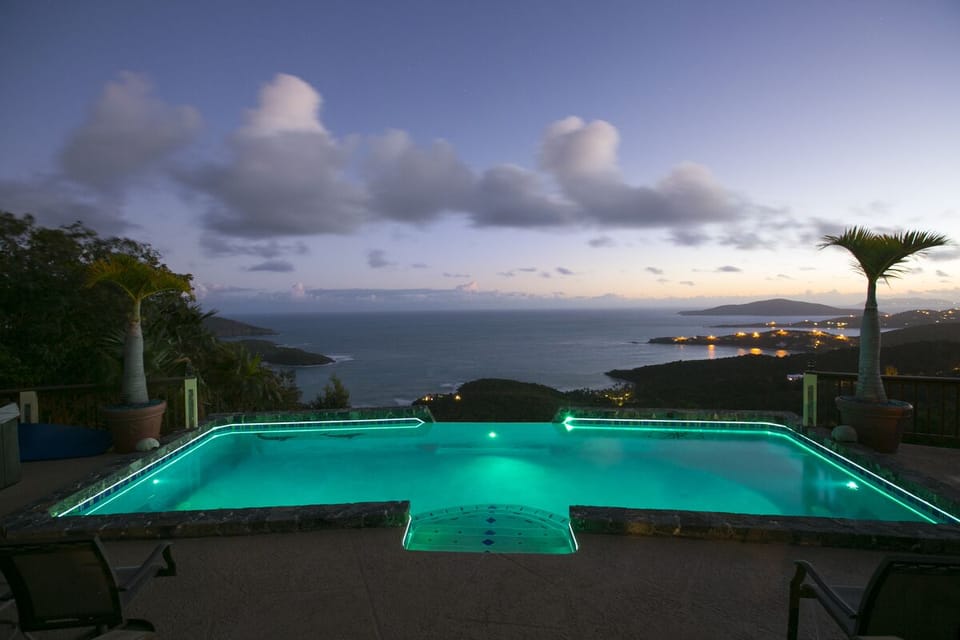 View from Pool in the evening