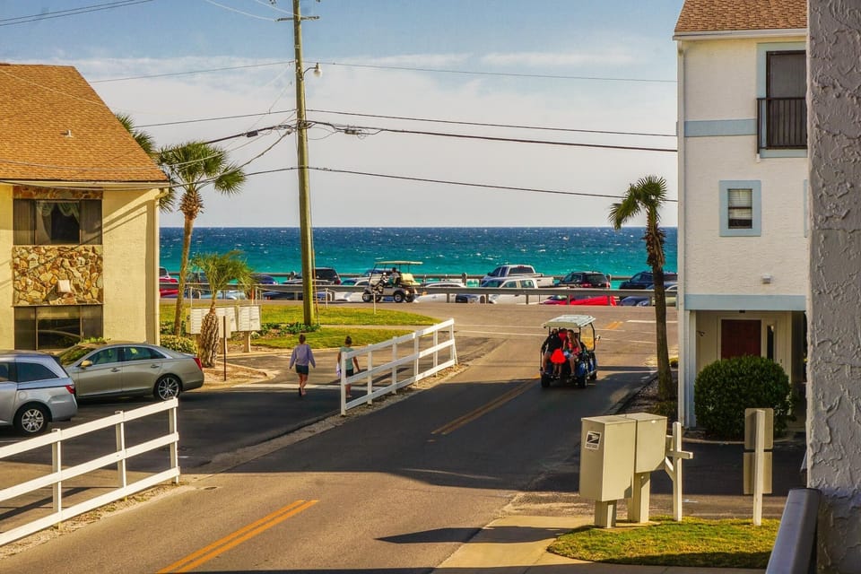 Your master balcony View...Golf carts available to rent, too!