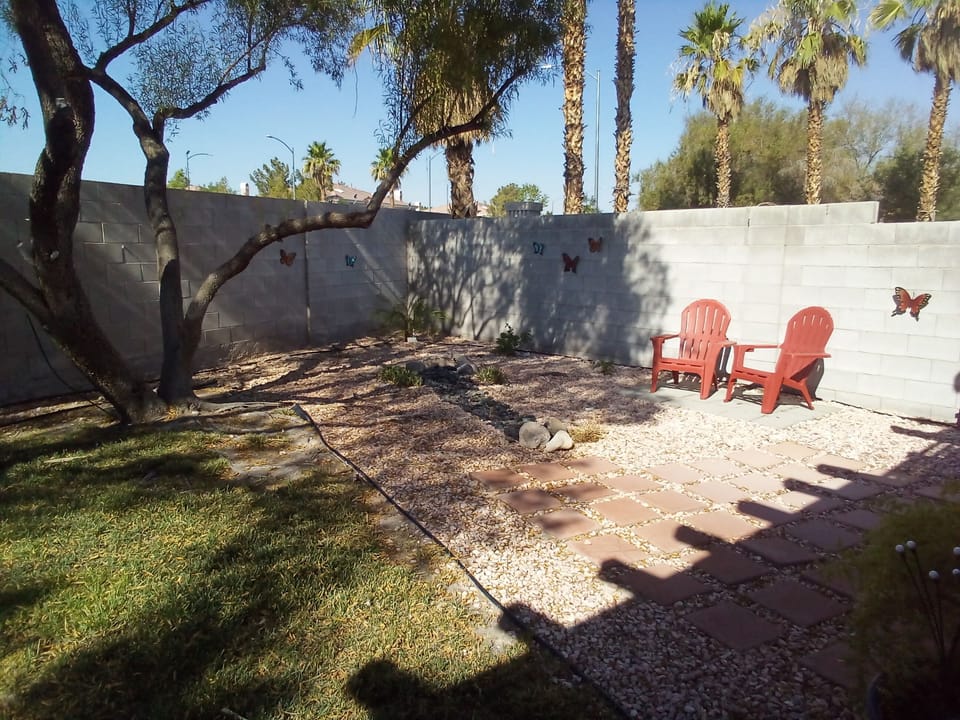 Comfortable back yard