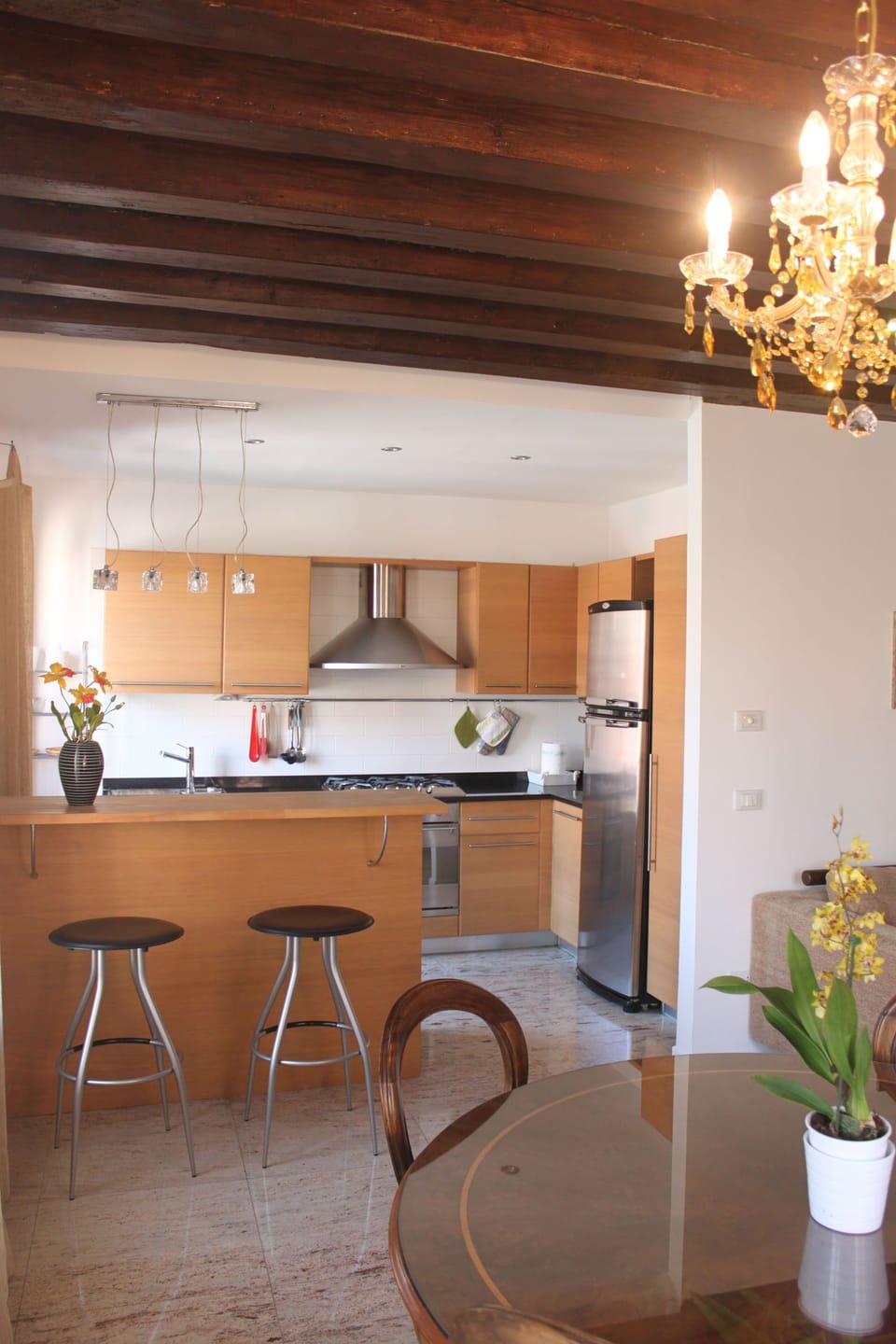 kitchen from the leaving area