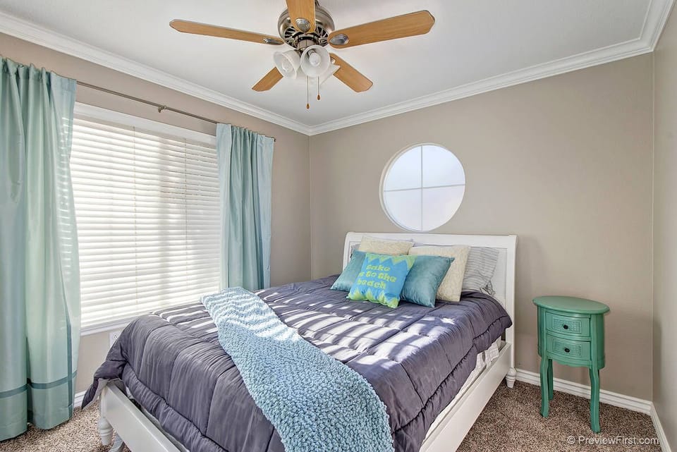 Guest Bedroom with full bed on second floor